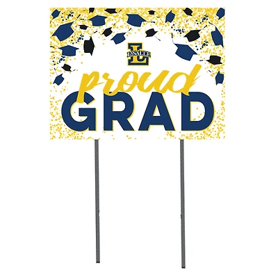 La Salle Explorers 18" x 24" Grad Hats Yard Sign