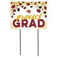 Midwestern State Mustangs 18" x 24" Grad Hats Yard Sign