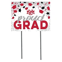 New Mexico Lobos 18" x 24" Grad Hats Yard Sign
