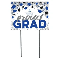 UNC Asheville Bulldogs 18" x 24" Grad Hats Yard Sign