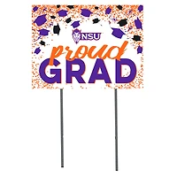 Northwestern State Demons 18" x 24" Grad Hats Yard Sign