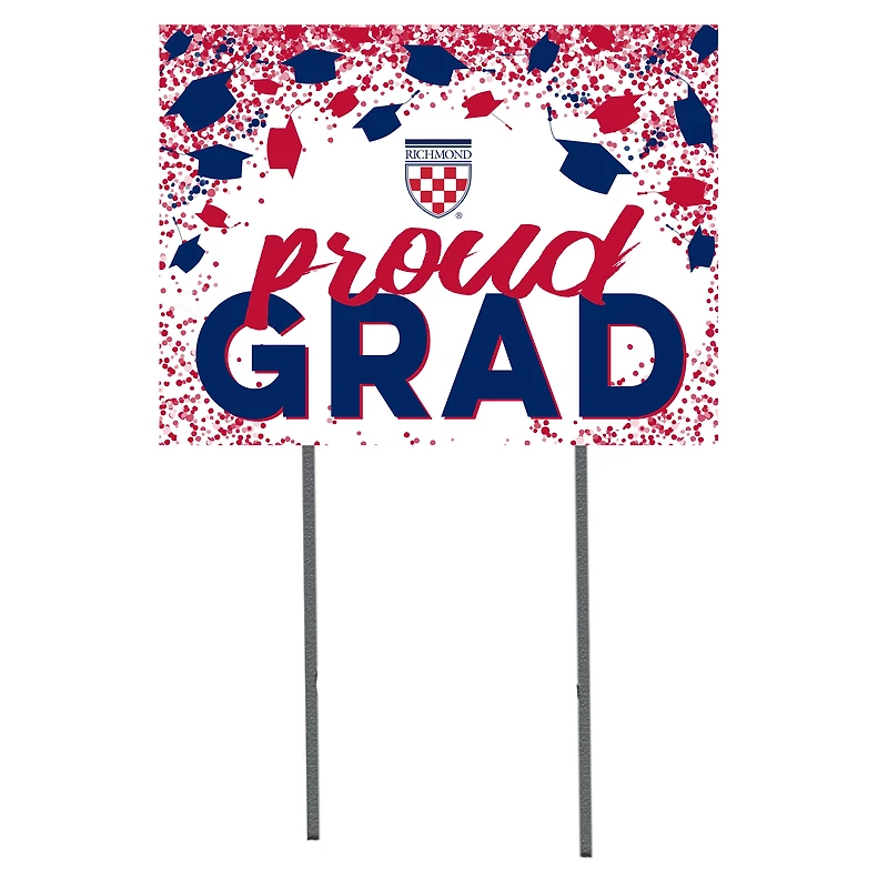 Richmond Spiders 18" x 24" Grad Hats Yard Sign