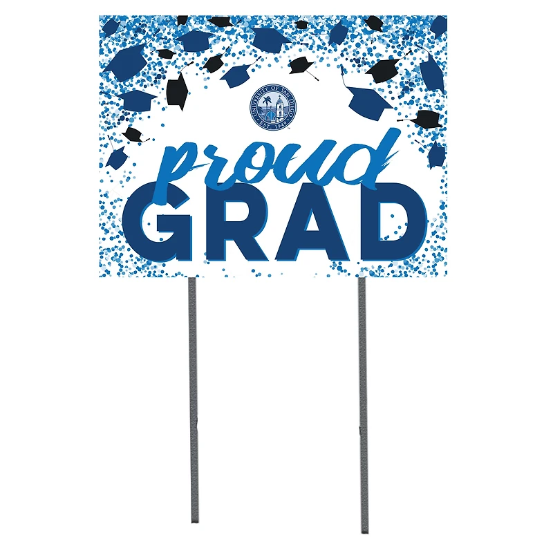 San Diego Toreros 18" x 24" Grad Hats Yard Sign