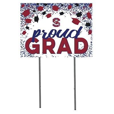 South Carolina State Bulldogs 18" x 24" Grad Hats Yard Sign