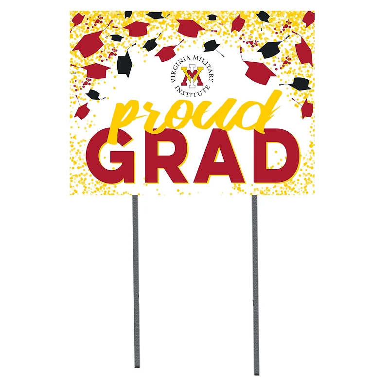 Virginia Military Institute Keydets 18" x 24" Grad Hats Yard Sign