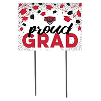 Western Oregon Wolves 18" x 24" Grad Hats Yard Sign