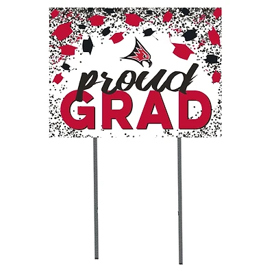 Wisconsin-River Falls Falcons 18" x 24" Grad Hats Yard Sign