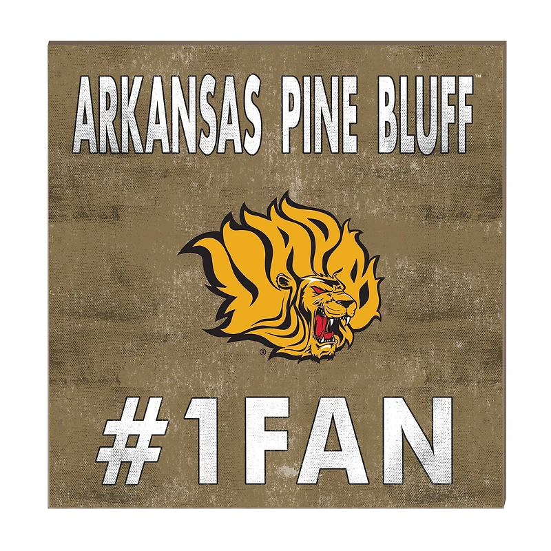 Arkansas Pine Bluff Golden Lions 10" x 10" #1 Fan Plaque
