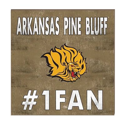 Arkansas Pine Bluff Golden Lions 10" x 10" #1 Fan Plaque