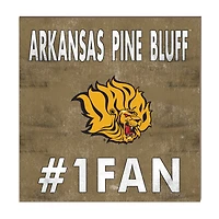 Arkansas Pine Bluff Golden Lions 10" x 10" #1 Fan Plaque