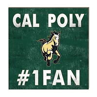 Cal Poly Mustangs 10" x 10" #1 Fan Plaque