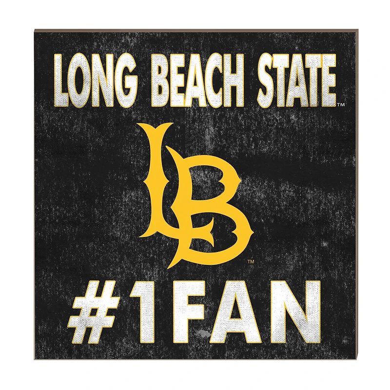 Cal State Long Beach The Beach 10" x 10" #1 Fan Plaque