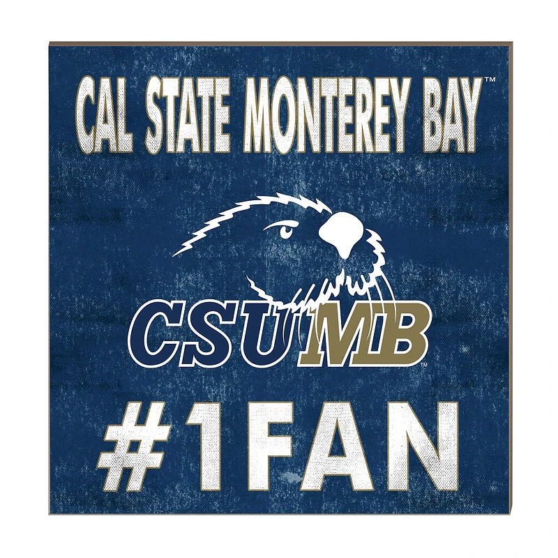 Cal State Monterey Bay Otters 10" x 10" #1 Fan Plaque