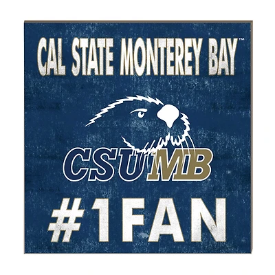 Cal State Monterey Bay Otters 10" x 10" #1 Fan Plaque