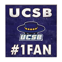 UC Santa Barbara Gauchos 10" x 10" #1 Fan Plaque