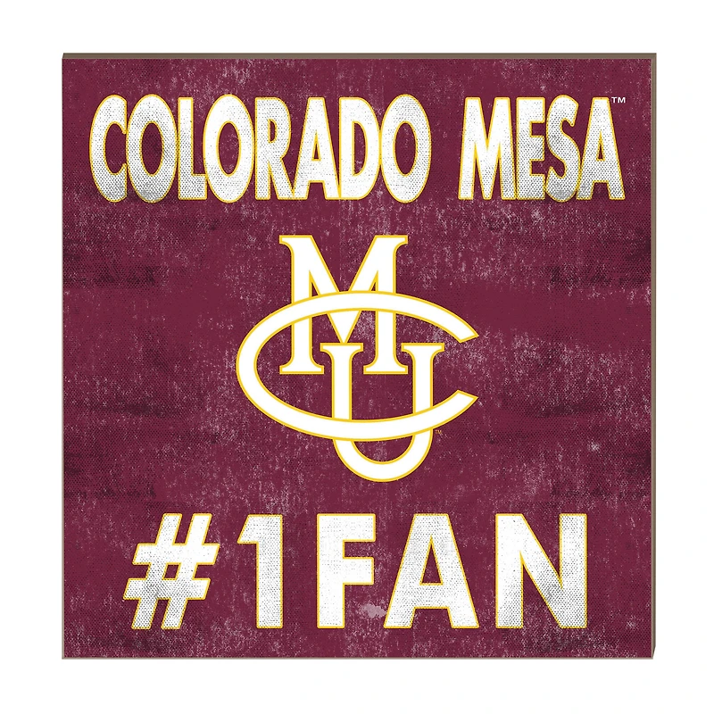 CMU Mavericks 10" x 10" #1 Fan Plaque