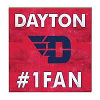Dayton Flyers 10" x 10" #1 Fan Plaque
