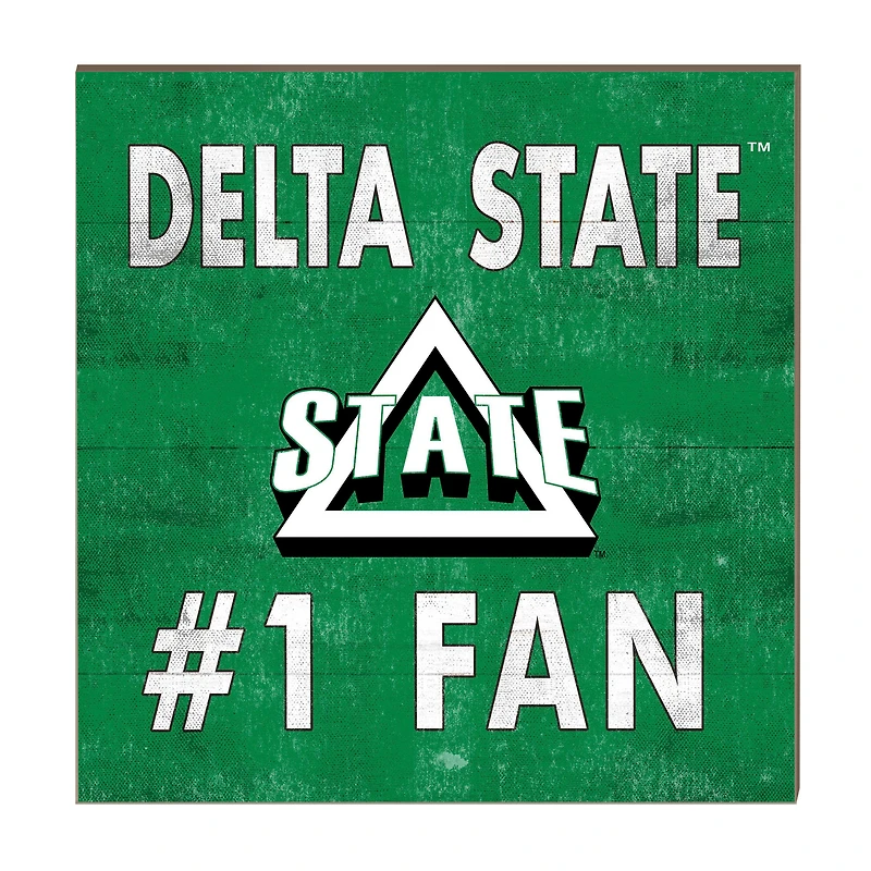 Delta State Statesmen 10" x 10" #1 Fan Plaque