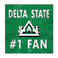 Delta State Statesmen 10" x 10" #1 Fan Plaque