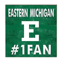 Eastern Michigan Eagles 10" x 10" #1 Fan Plaque