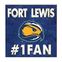 Fort Lewis College Skyhawks 10" x 10" #1 Fan Plaque