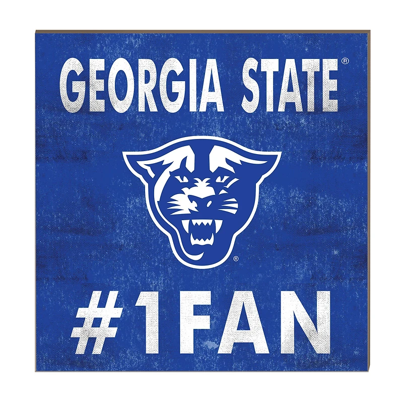 Georgia State Panthers 10" x 10" #1 Fan Plaque