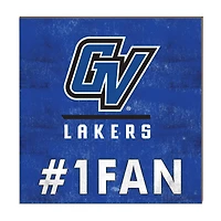 Grand Valley State Lakers 10" x 10" #1 Fan Plaque