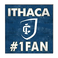 Ithaca College Bombers 10" x 10" #1 Fan Plaque