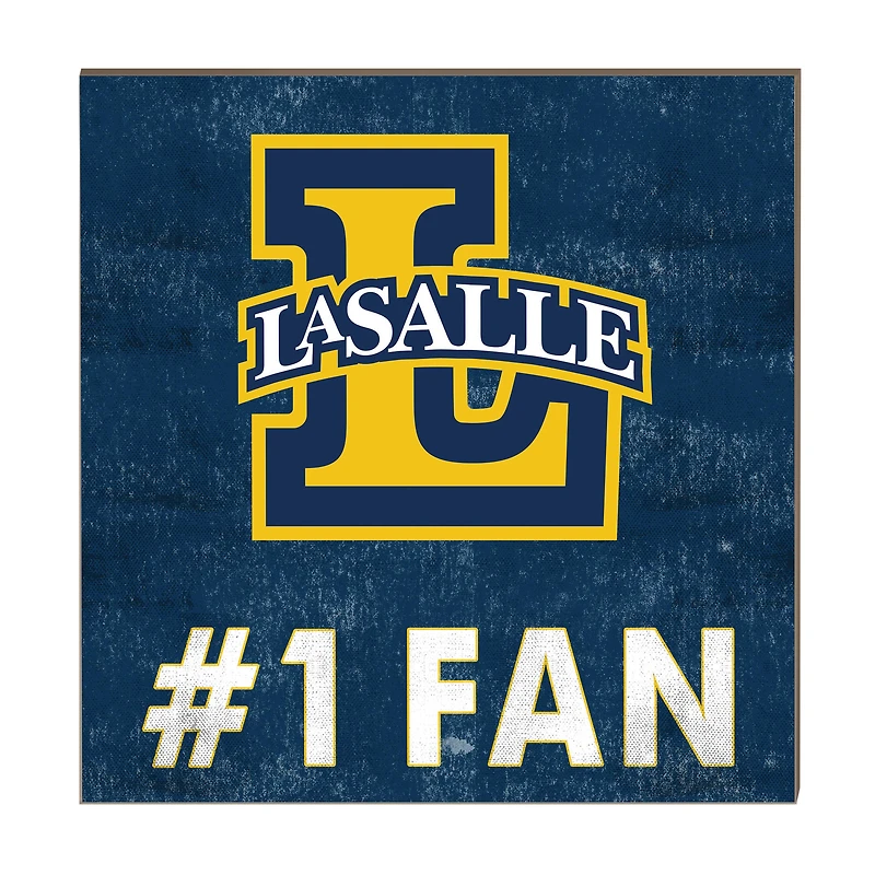 La Salle Explorers 10" x 10" #1 Fan Plaque