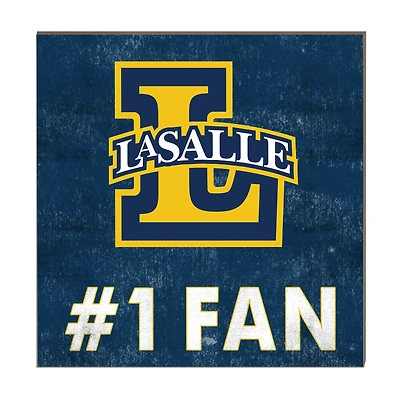 La Salle Explorers 10" x 10" #1 Fan Plaque