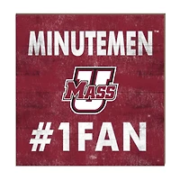 UMass Minutemen 10" x 10" #1 Fan Plaque