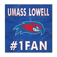 UMass Lowell River Hawks 10" x 10" #1 Fan Plaque