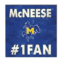 McNeese State Cowboys 10" x 10" #1 Fan Plaque