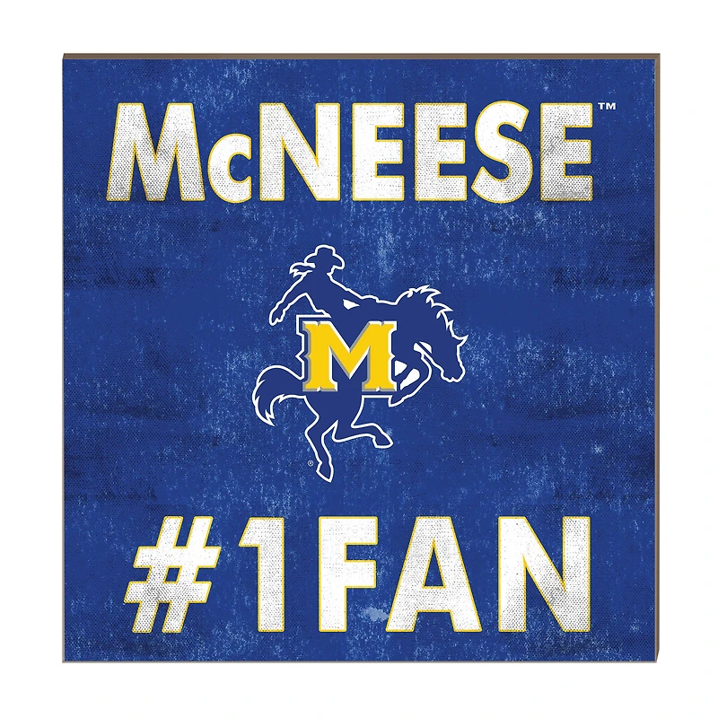 McNeese State Cowboys 10" x 10" #1 Fan Plaque