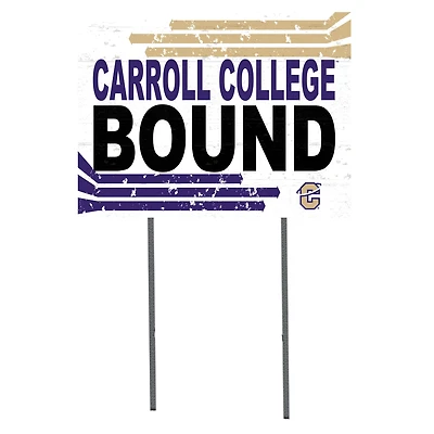 Carroll College Fighting Saints 18" x 24" Team Yard Sign