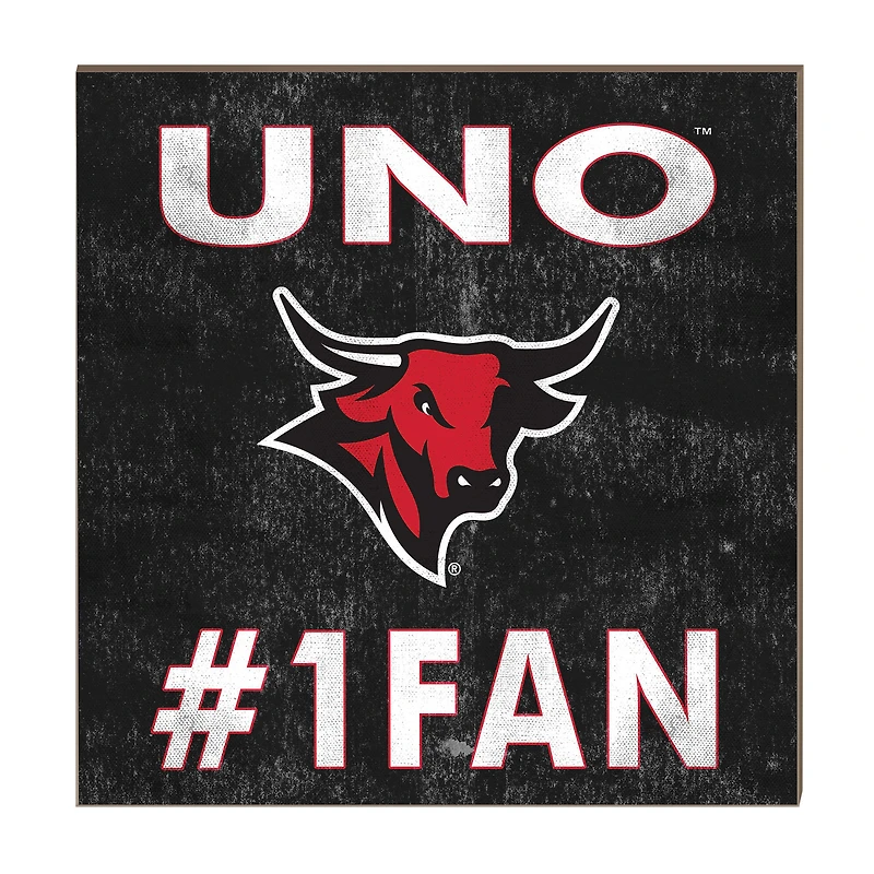 Nebraska Omaha Mavericks 10" x 10" #1 Fan Plaque