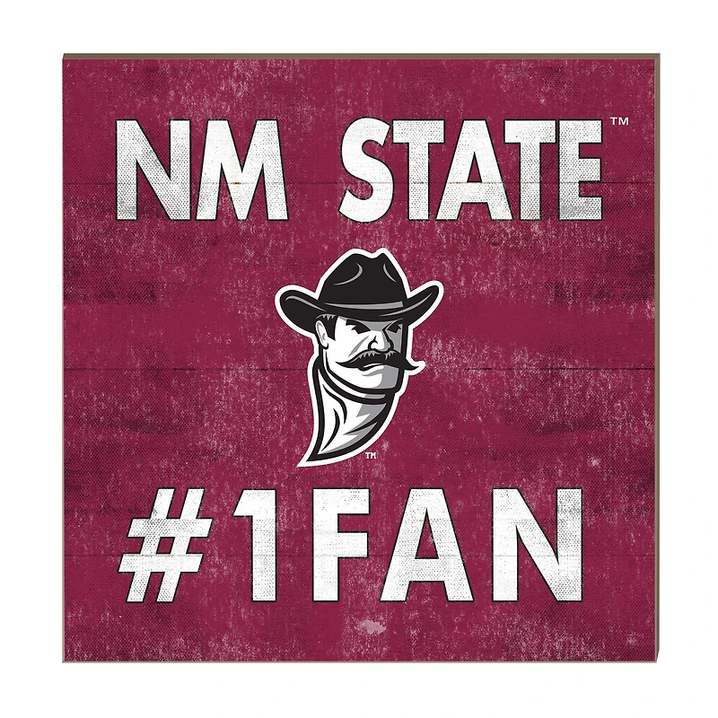 New Mexico State Aggies 10" x 10" #1 Fan Plaque