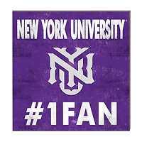 NYU Violets 10" x 10" #1 Fan Plaque