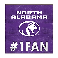 North Alabama Lions 10" x 10" #1 Fan Plaque