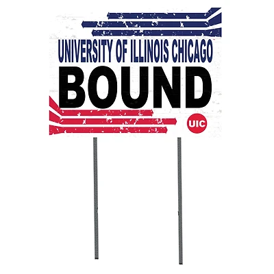 UIC Flames 18" x 24" Team Yard Sign