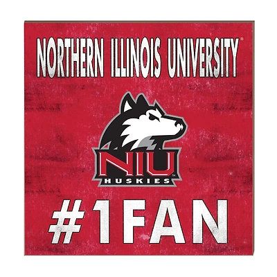 Northern Illinois Huskies 10" x 10" #1 Fan Plaque