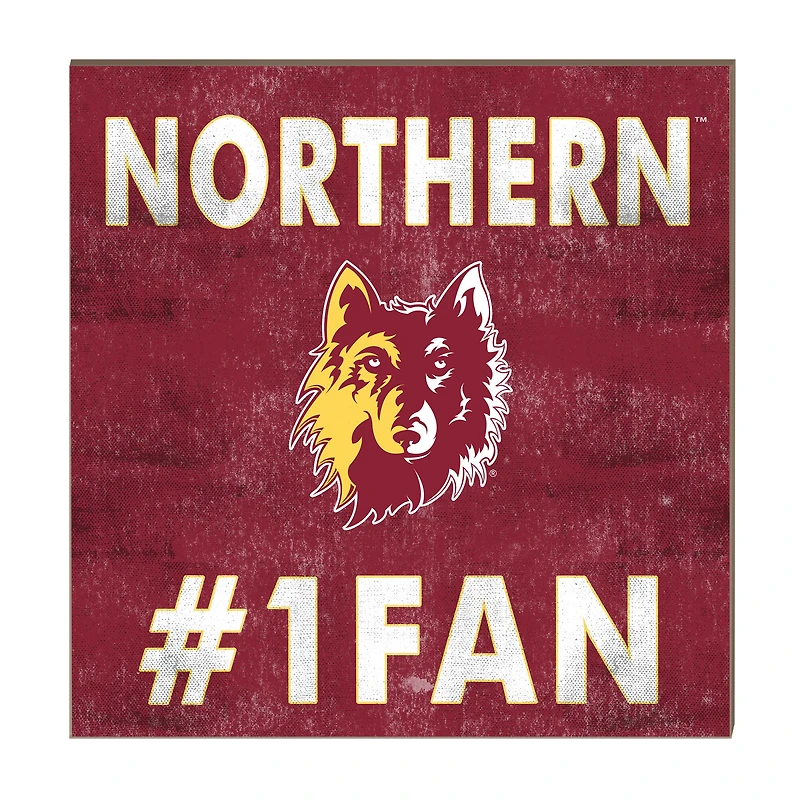 Northern State University Wolves 10" x 10" #1 Fan Plaque