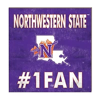 Northwestern State Demons 10" x 10" #1 Fan Plaque