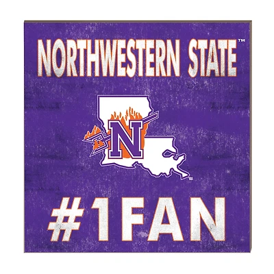 Northwestern State Demons 10" x 10" #1 Fan Plaque