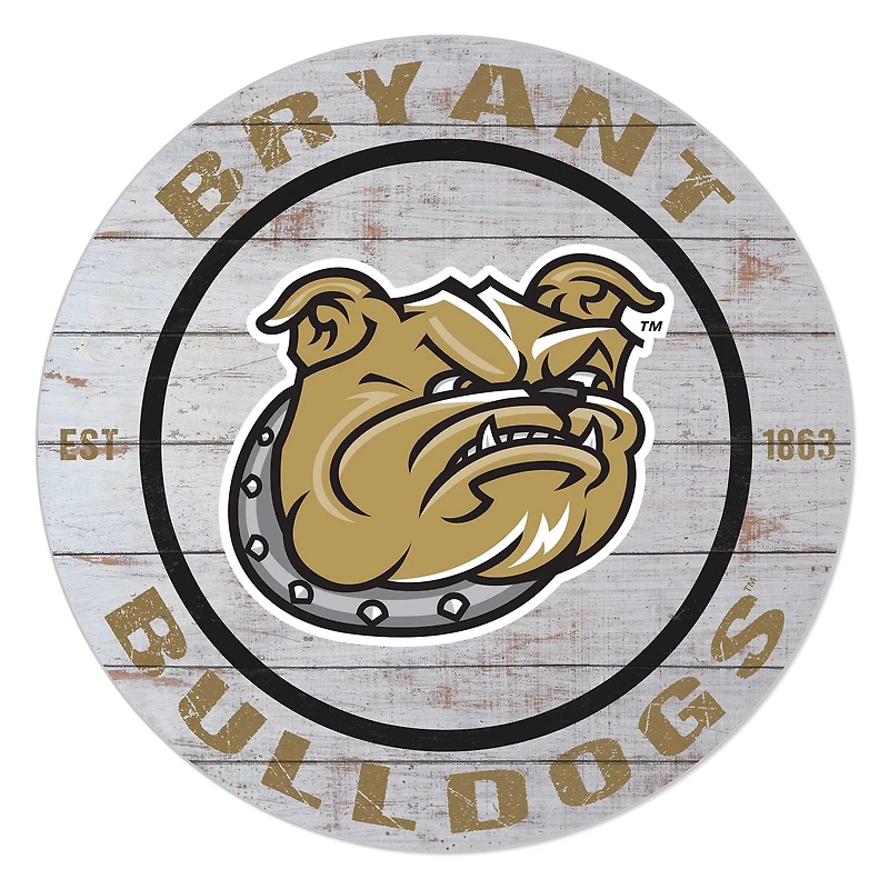 Bryant Bulldogs 20" Indoor/Outdoor Weathered Circle Sign