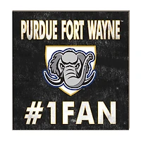 Purdue Fort Wayne Mastodons 10" x 10" #1 Fan Plaque