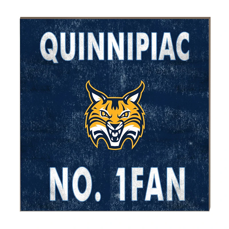 Quinnipiac Bobcats 10" x 10" #1 Fan Plaque