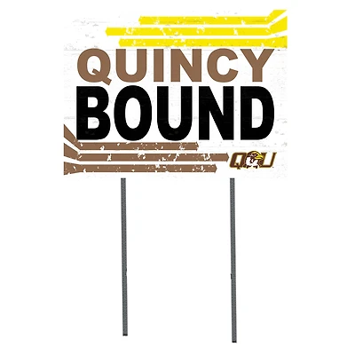 Quincy Hawks 18" x 24" Team Yard Sign