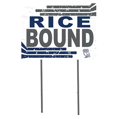 Rice Owls 18" x 24" Team Yard Sign