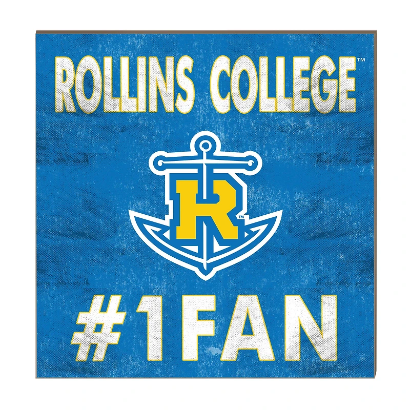 Rollins College Tars 10" x 10" #1 Fan Plaque